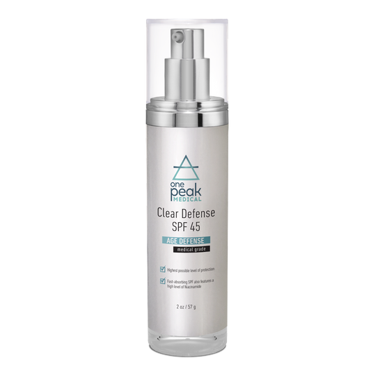 OnePeak Medical - Clear Defense SPF45 bottle
