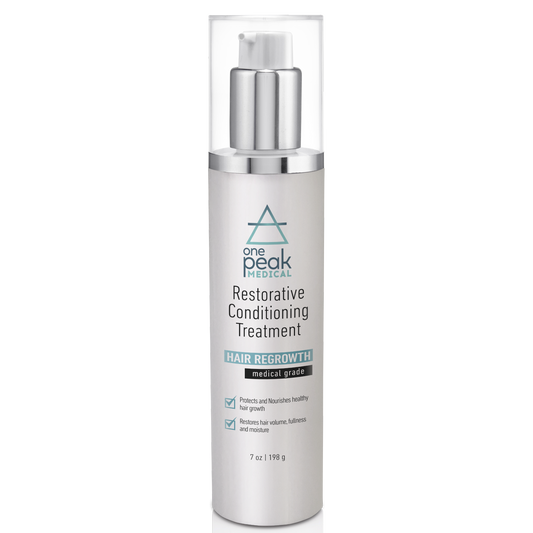 OnePeak Medical - restorative conditioning treatment in tall grey bottle