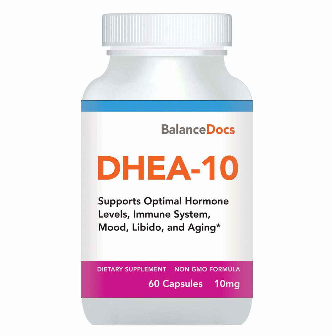 BalanceDocs - DHEA-10 white bottle