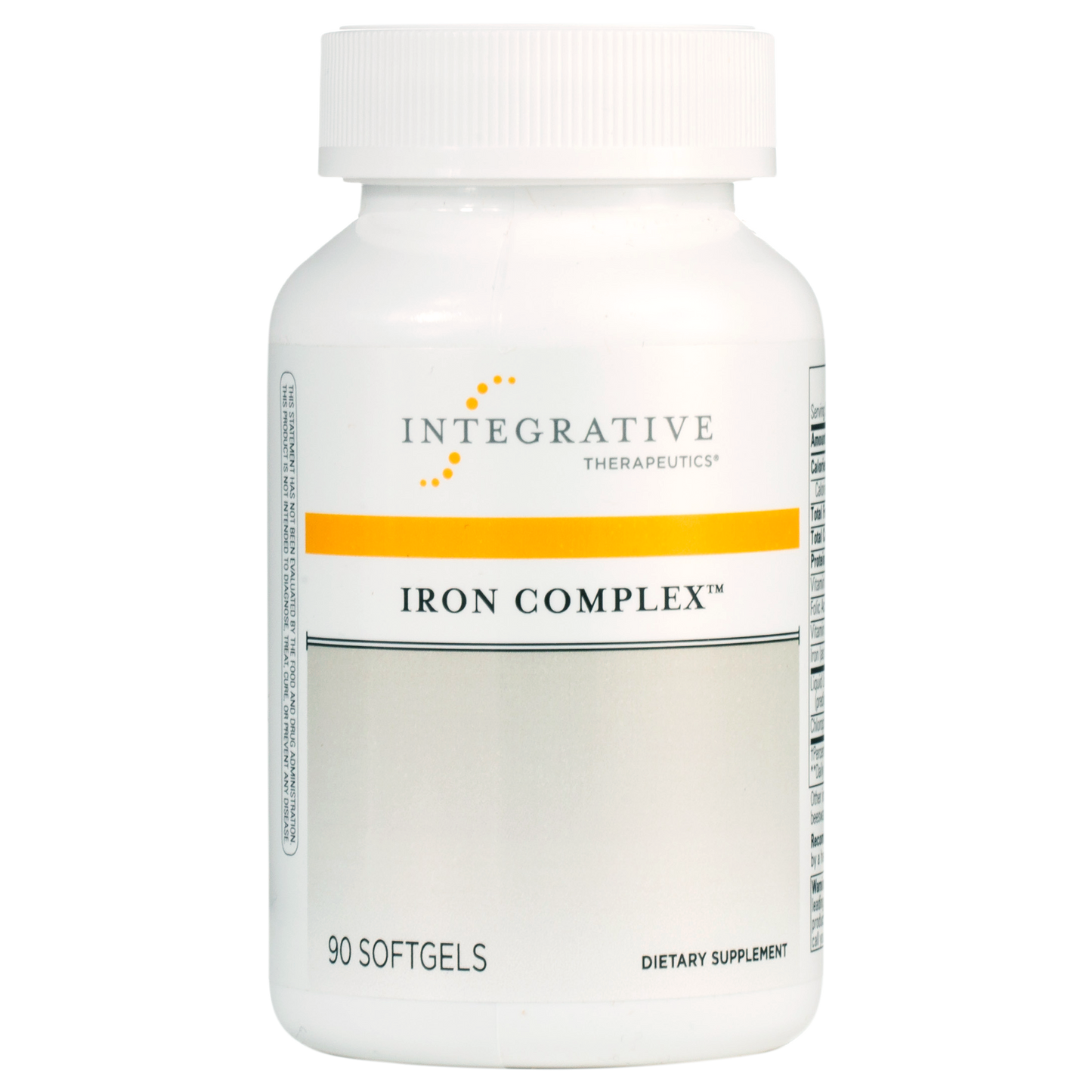 Integrative Therapeutics - Iron complex supplement white bottle