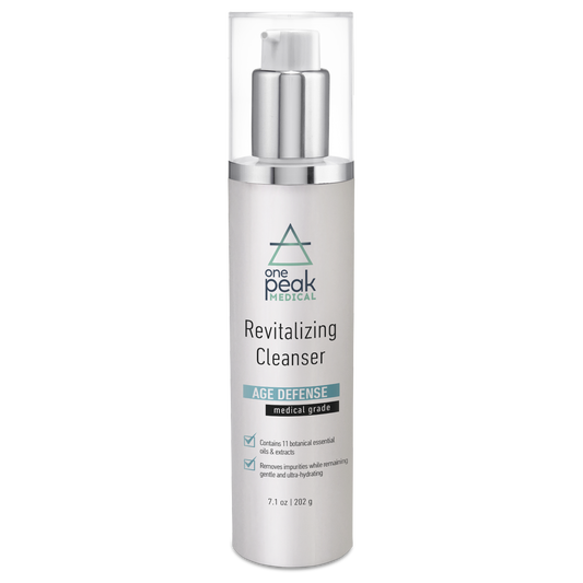 OnePeak Medical - revitalizing cleanser tall grey bottle