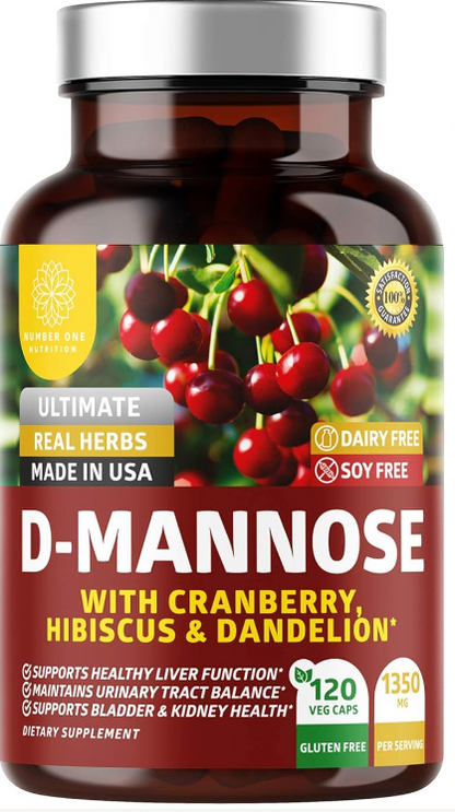 D-MANNOSE w/Cranberry, Hibiscus & Dandelion