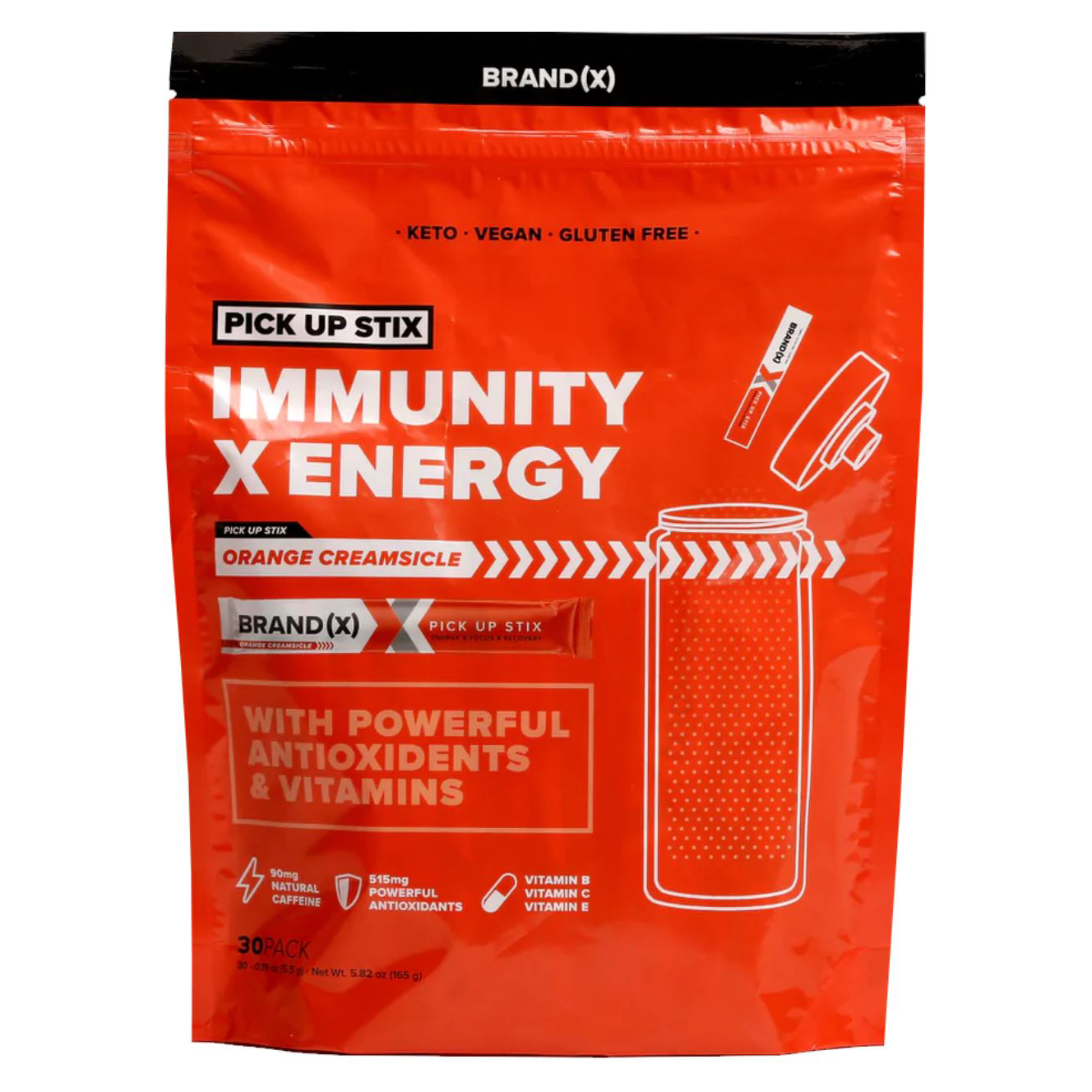 Brand(x) - Pick up stix immunity x energy bag