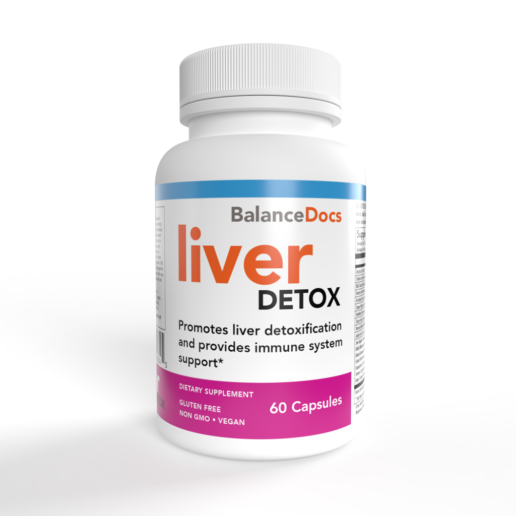 BalanceDocs - Liver detox supplement white bottle