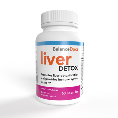 BalanceDocs - Liver detox supplement white bottle