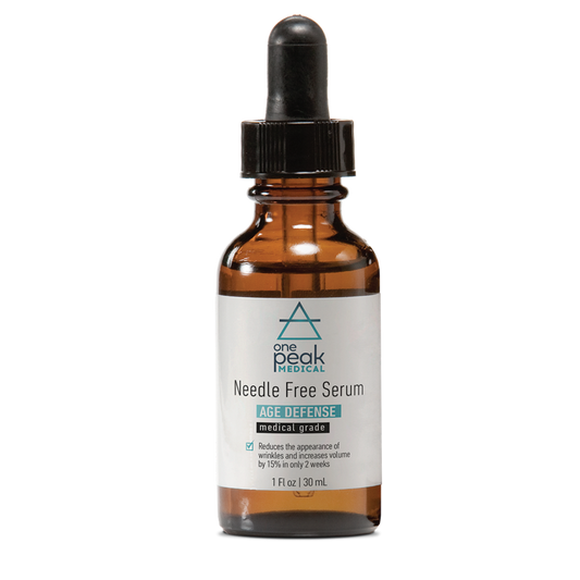 OnePeak Medical - Needle free serum brown bottle with white label