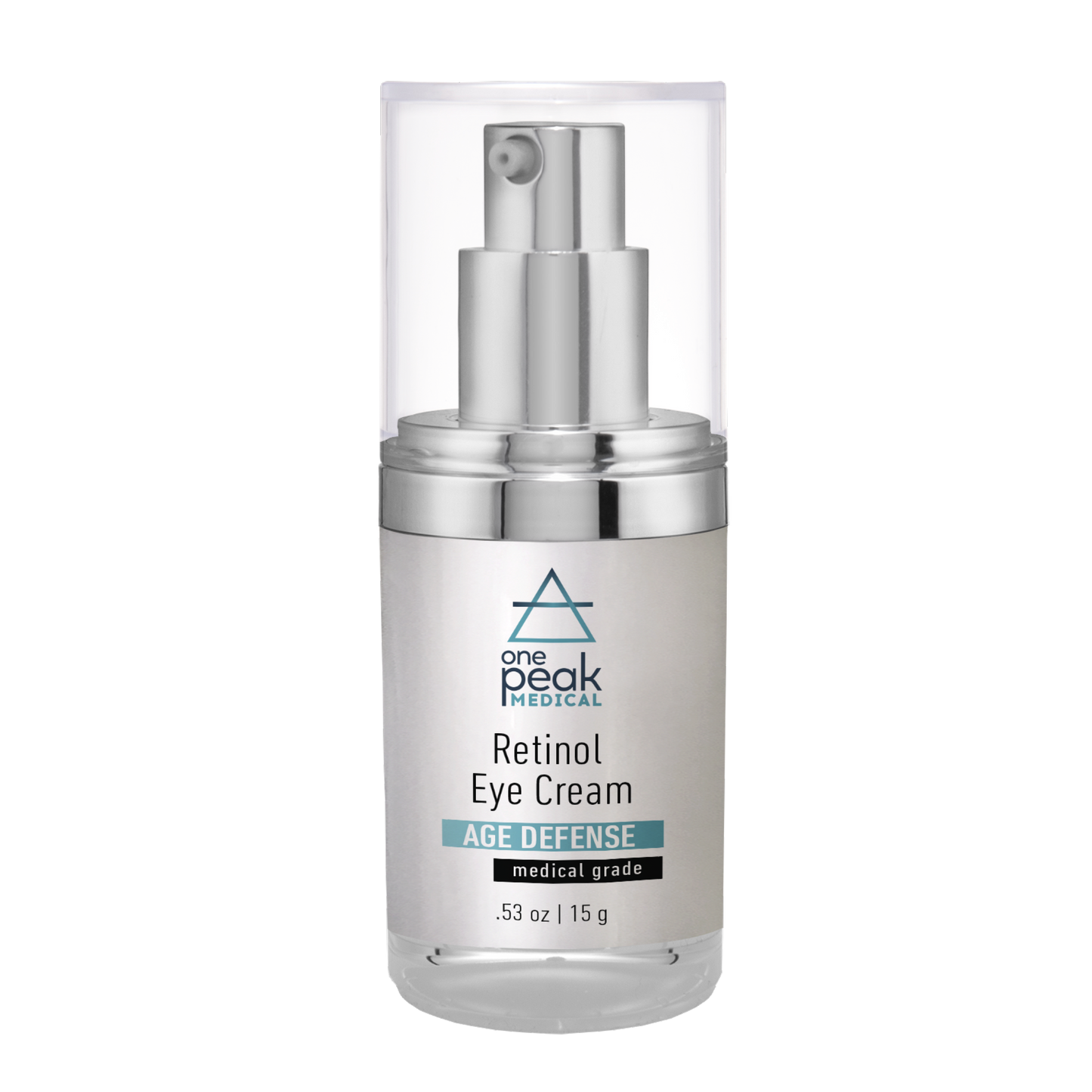 OnePeak Medical - retinol eye cream in short grey bottle
