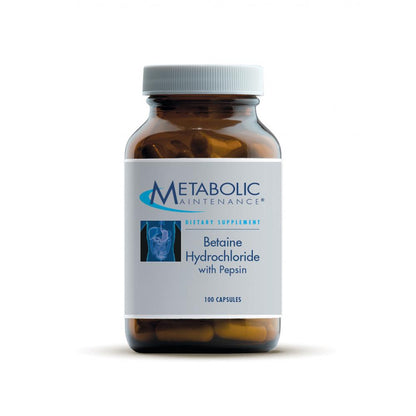 Metabolic Maintenance - Betaine Hydrochloride with Pepsin bottle