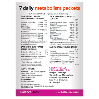 BalanceDocs - Weight loss/metabolism supplement packets